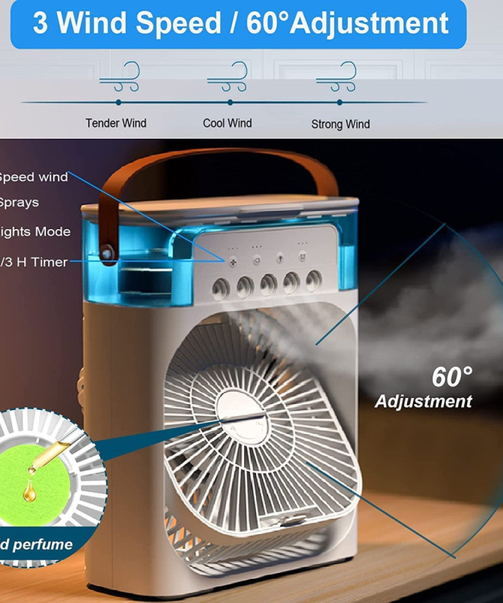 MustClaim™ – Portable Humidifier Air Cooler Fan for Home & Office